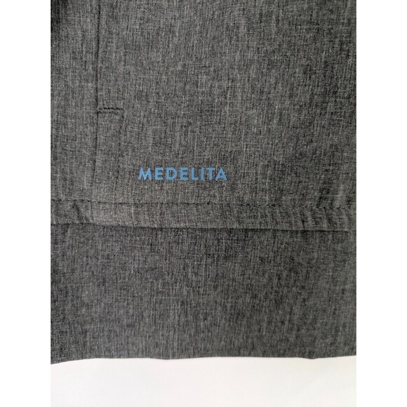 Medelita Quantum Mens Scrub Jacket Gray Full Zip Uniform Bomber Size 2XL - Picture 3 of 12